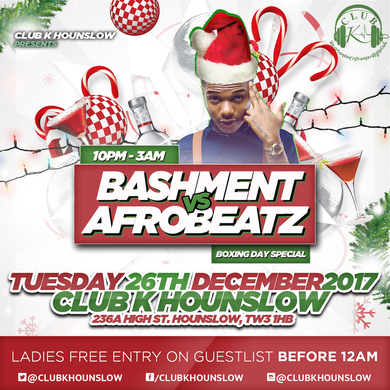 Bashment Vs Afrobeatz: Boxing Day Special