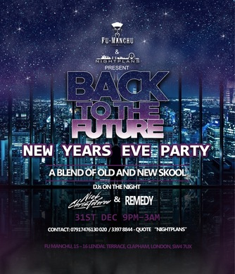 BACK TO THE FUTURE NEW YEARS EVE PARTY