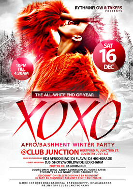 ⓍⓄⓍⓄ E.O.Y All-White AFRO/BASH Winter Party
