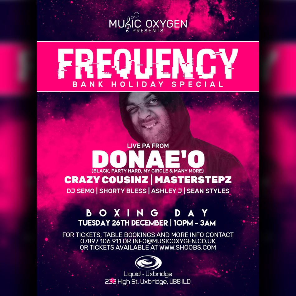 FREQUENCY: DONAE'O-CRAZY COUSINZ-MASTERSTEPZ