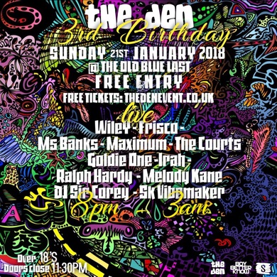 THE DEN 3RD YEAR ANNIVERSARY