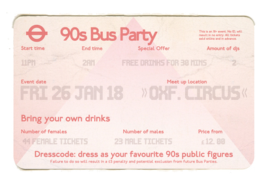 Winter BUS PARTY: 90s Themed (4 Tickets Left)