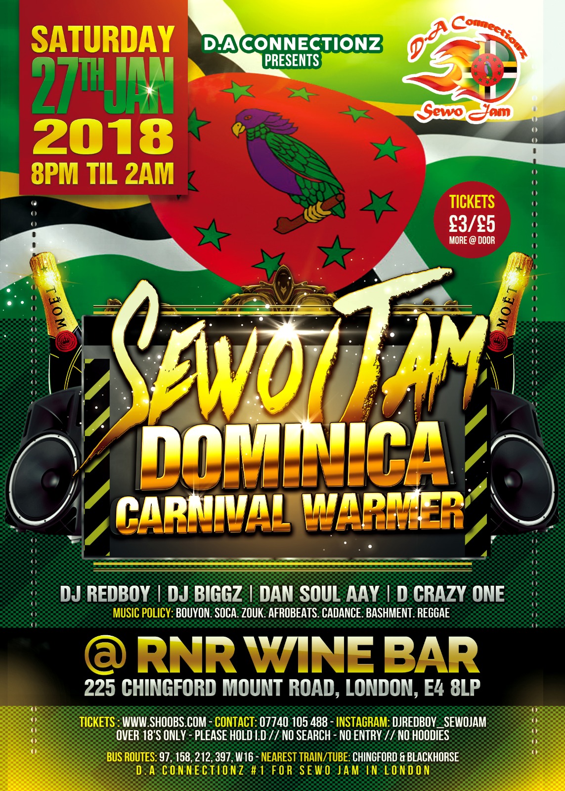 SEWO JAM (DOMINICA CARNIVAL WARMER)