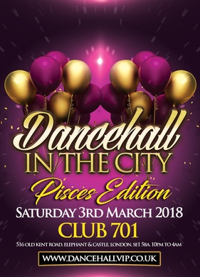 DANCEHALL IN THE CITY - Pisces Edition