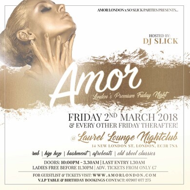 AMOR : HOSTED BY DJ SLICK