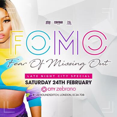 F.O.M.O Late Night City Special @ zebranos