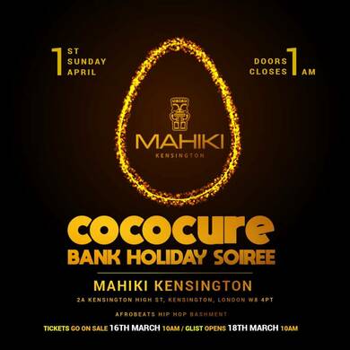 Mahiki Kensington x Cococure - Afrobeats