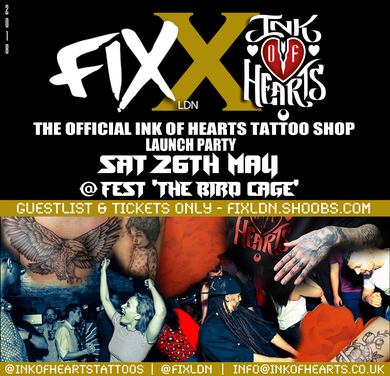 Ink of Hearts Launch Party Hosted by FIX LDN