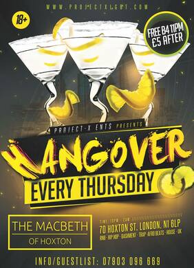 Hangover! (Every Thursday)