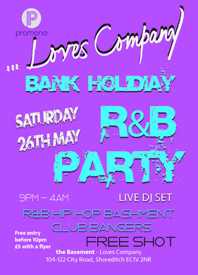 VIBES - Bank Holiday Saturday