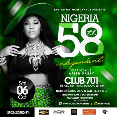 NIGERIA 58TH INDEPENDENT AFTER PARTY