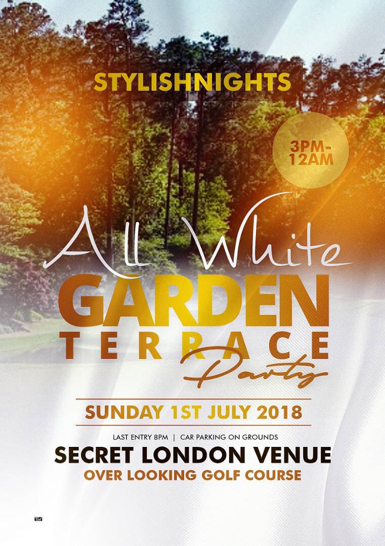 StylishNights All White Garden Terrace Party