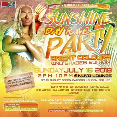 Sunshine Day Rave 'Bright Colours And Shades'
