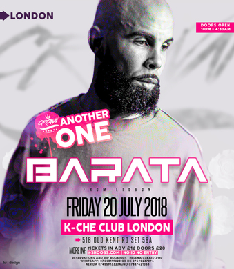 DJ BARATA IN LONDON  FRIDAY 20TH OF JULY