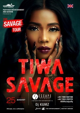 TIWA SAVAGE LIVE IN NORTHAMPTON