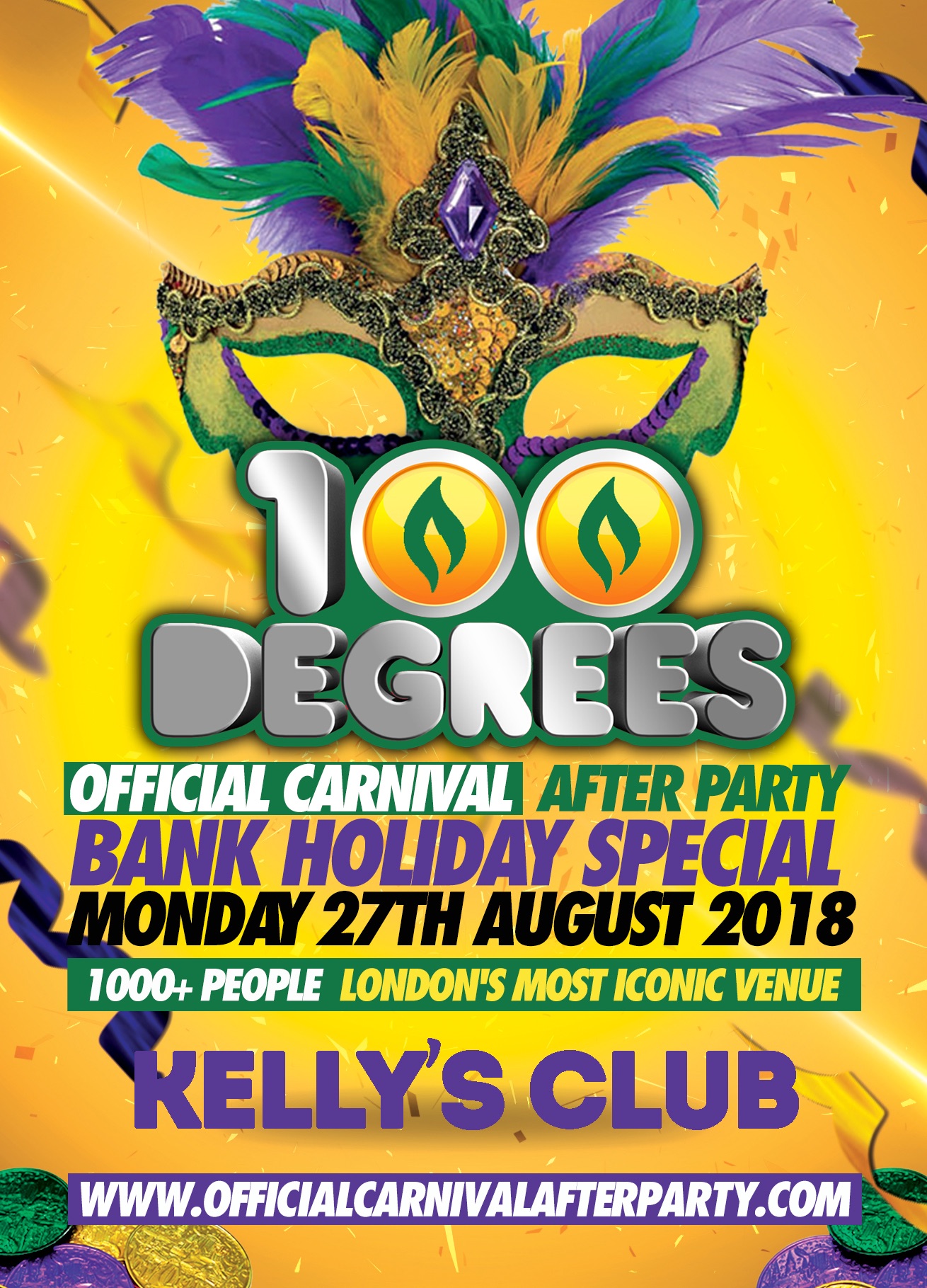 100 DEGREES - CARNIVAL AFTER PARTY