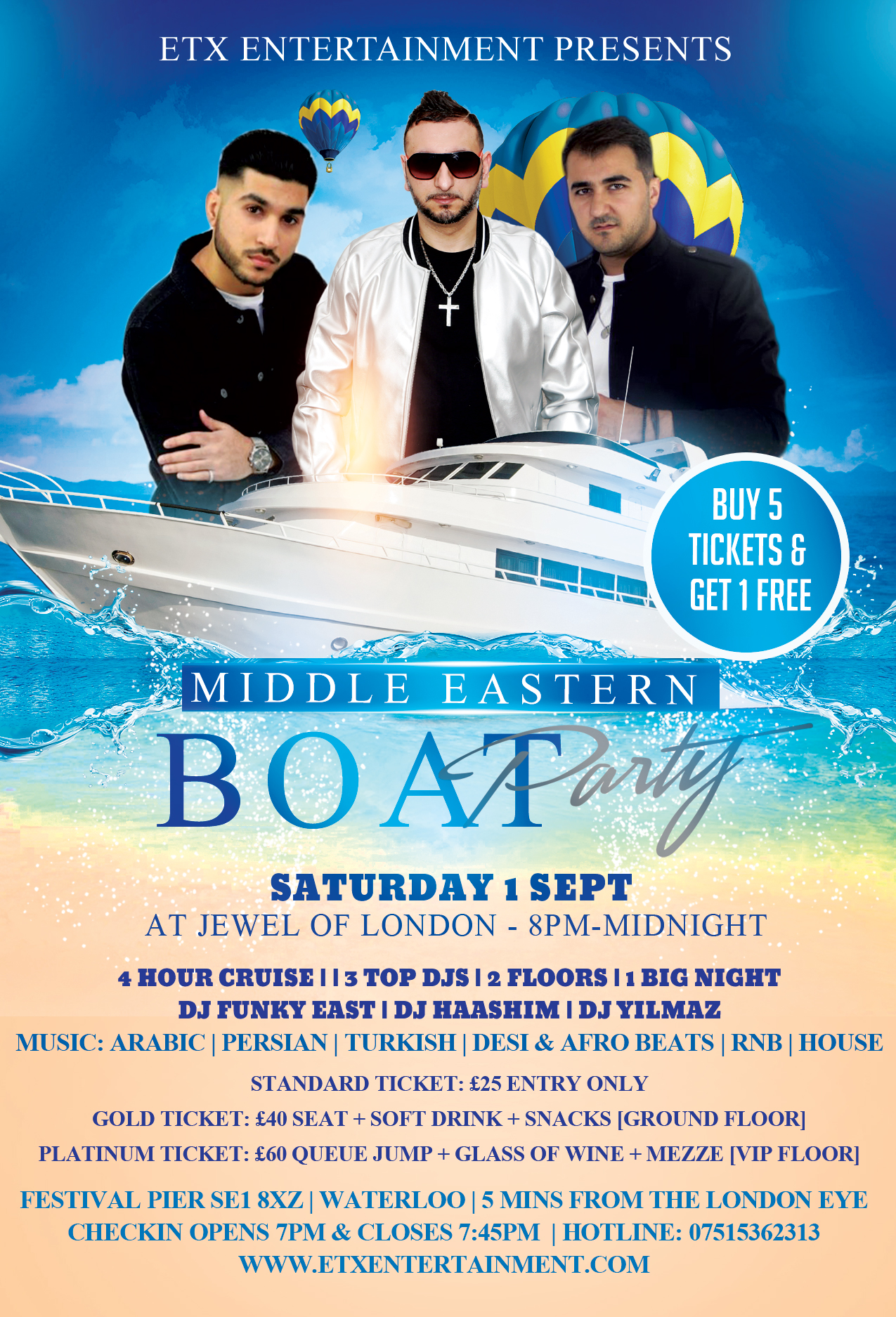 Middle Eastern Boat Party