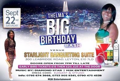 Thelma's Birthday Bash (Banqueting Suite)
