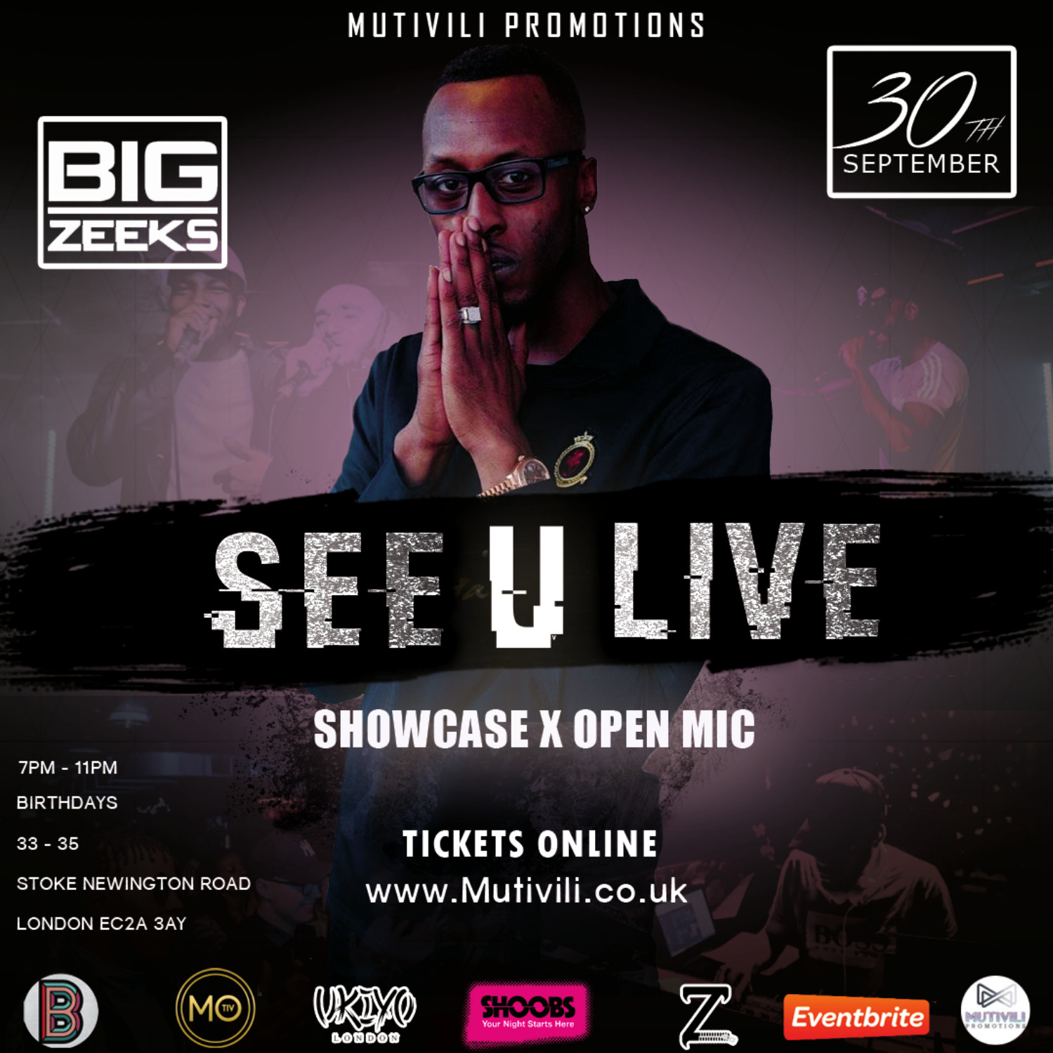 See U Live Showcase & Open Mic