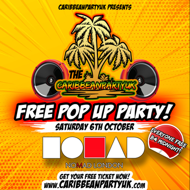 CARIBBEAN PARTY UK - FREE POP UP PARTY!