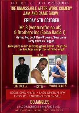 The Unmissable Afterwork Comedy Jam and Game