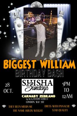 Biggest Will Birthday Bash @ Shisha Sundays