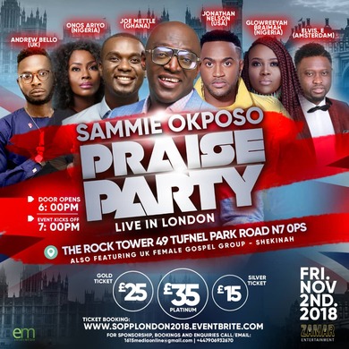 Sammie Okposo Praise Party Live in London