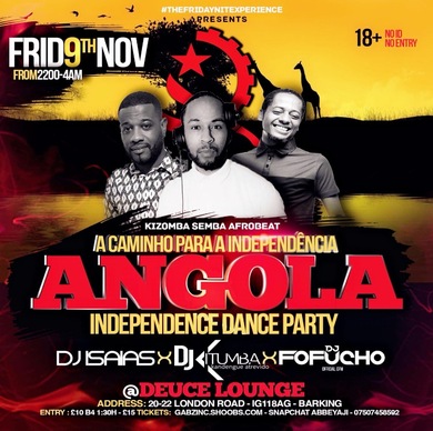 ANGOLA INDEPENDENCE DANCE PARTY | Fri NOV 9th
