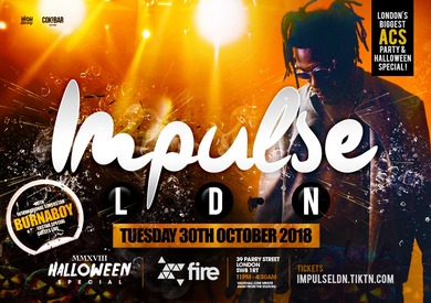 ImpulseLdn Acs Halloween Party-Burnaboy Live