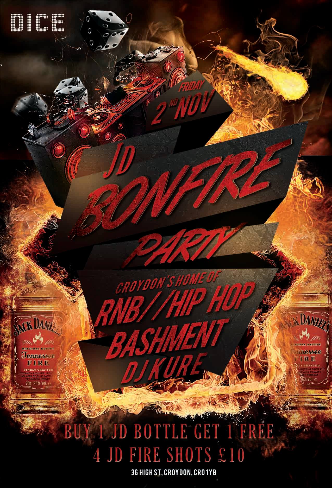 Dice Bar Presents: JD Bonfire Party