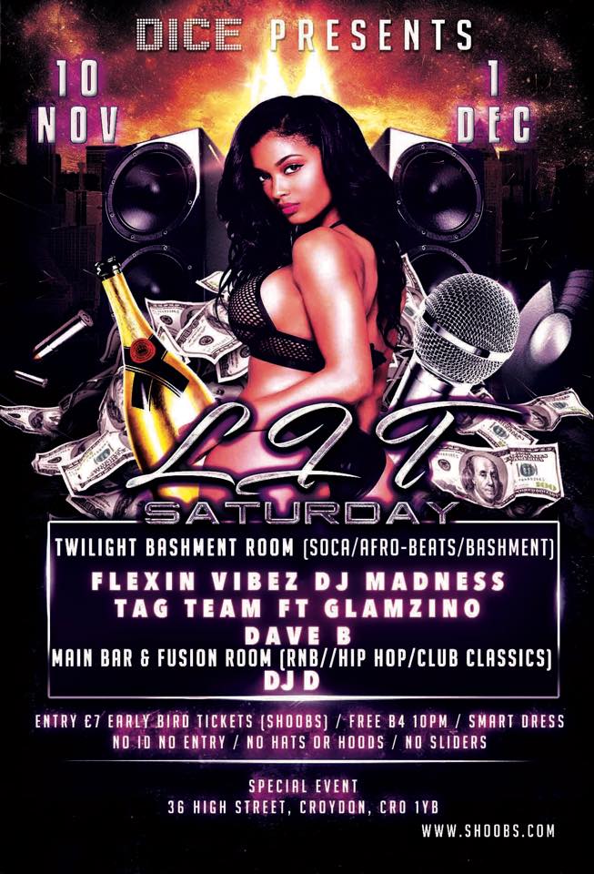 Dice Bar Presents Lit Saturdays