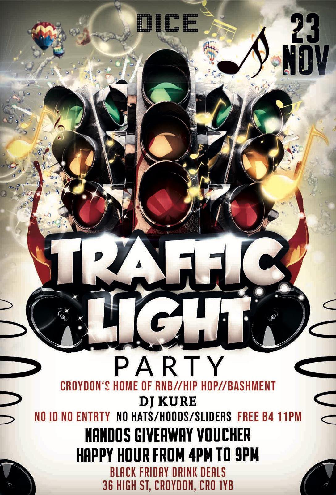 Dice Bar Presents: Traffic Light Party