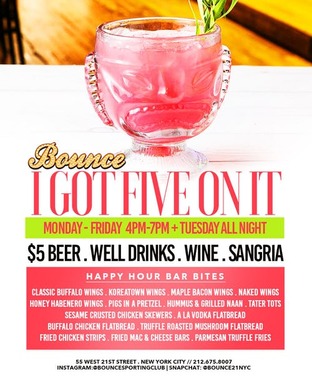 Bounce Tuesdays: All Night Happy Hour