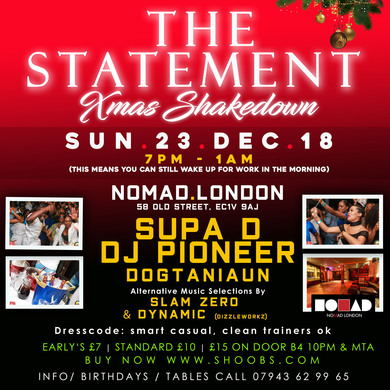 The Statement Xmas Shakedown