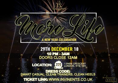 MORE LIFE: A New Year celebration.