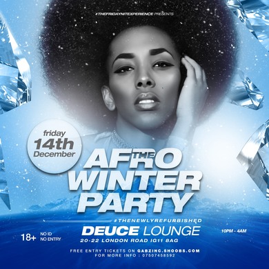THE AFRO WINTER PARTY | Friday Dec 14 |