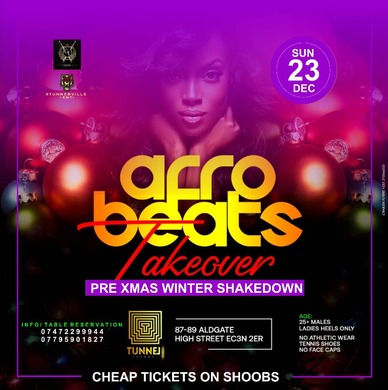 Afrobeats|TakeOver ..#WinterShakedown @Tunnel