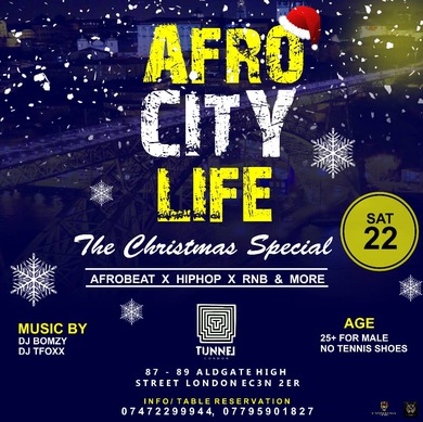 Afro City Life ‘Christmas Special’ @Tunnel