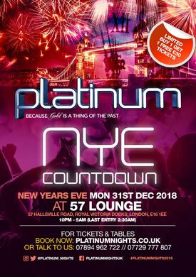 PLATINUM NIGHTS 2018 NYE COUNTDOWN PARTY
