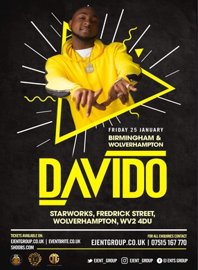 DAVIDO CONCERT BIRMINGHAM & WOLVERHAMPTON