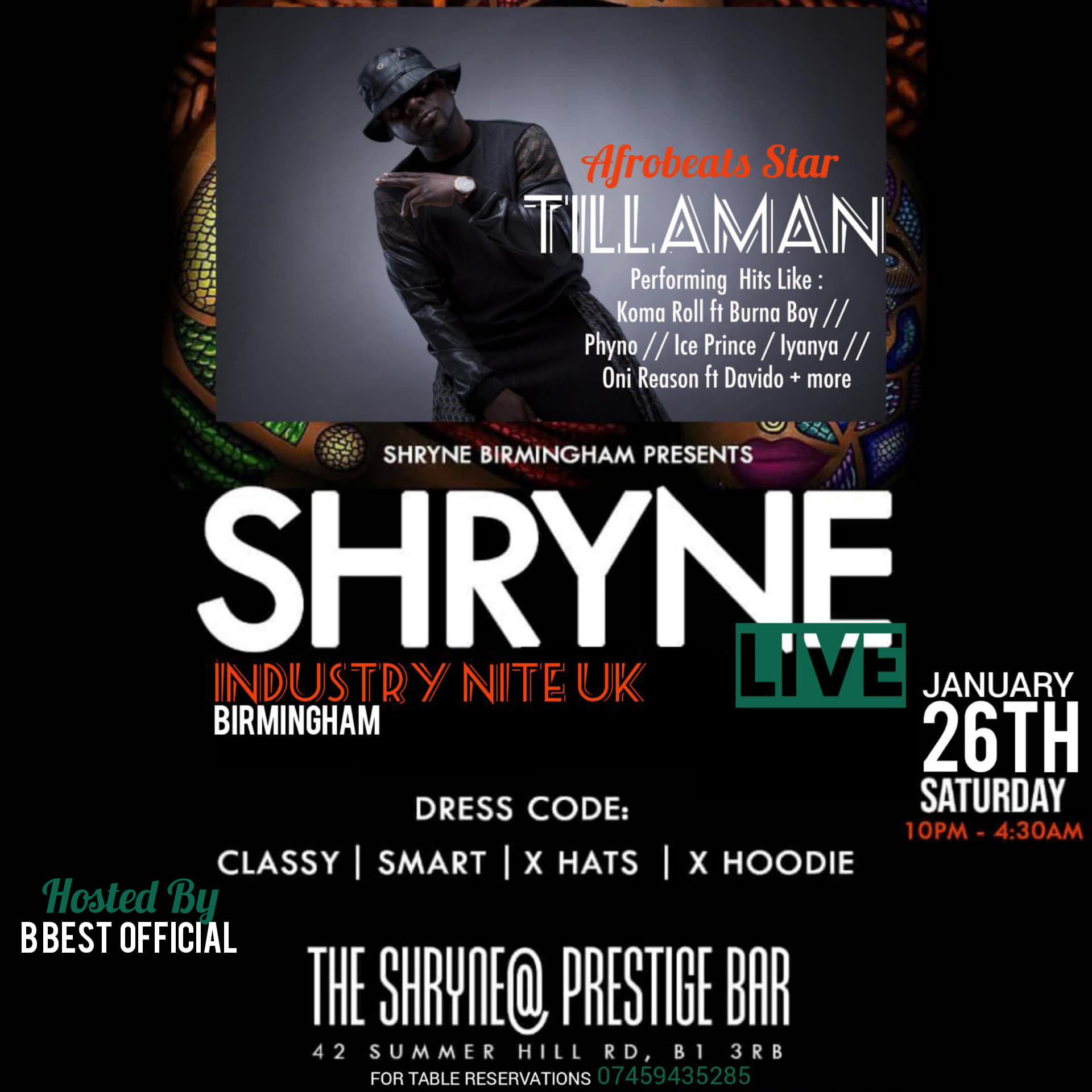 Industry Nite ☆B'hm☆ Ft Tillaman @ShryneVIP
