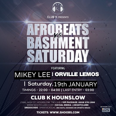 AFROBEATS VS BASHMENT