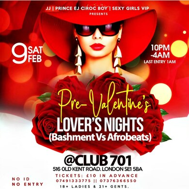 Pre Valentine's Night / Bashment Vs Afrobeats