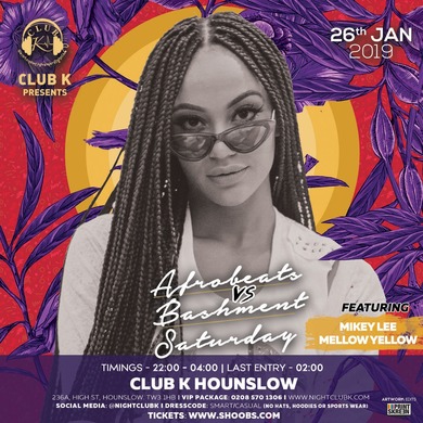 AFROBEATS VS BASHMENT SATURDAY