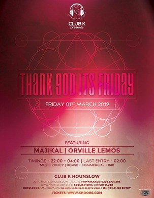 THANK GOD IT’S FRIDAY