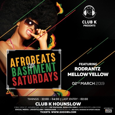 AFROBEATS vs BASHMENT SATURDAY