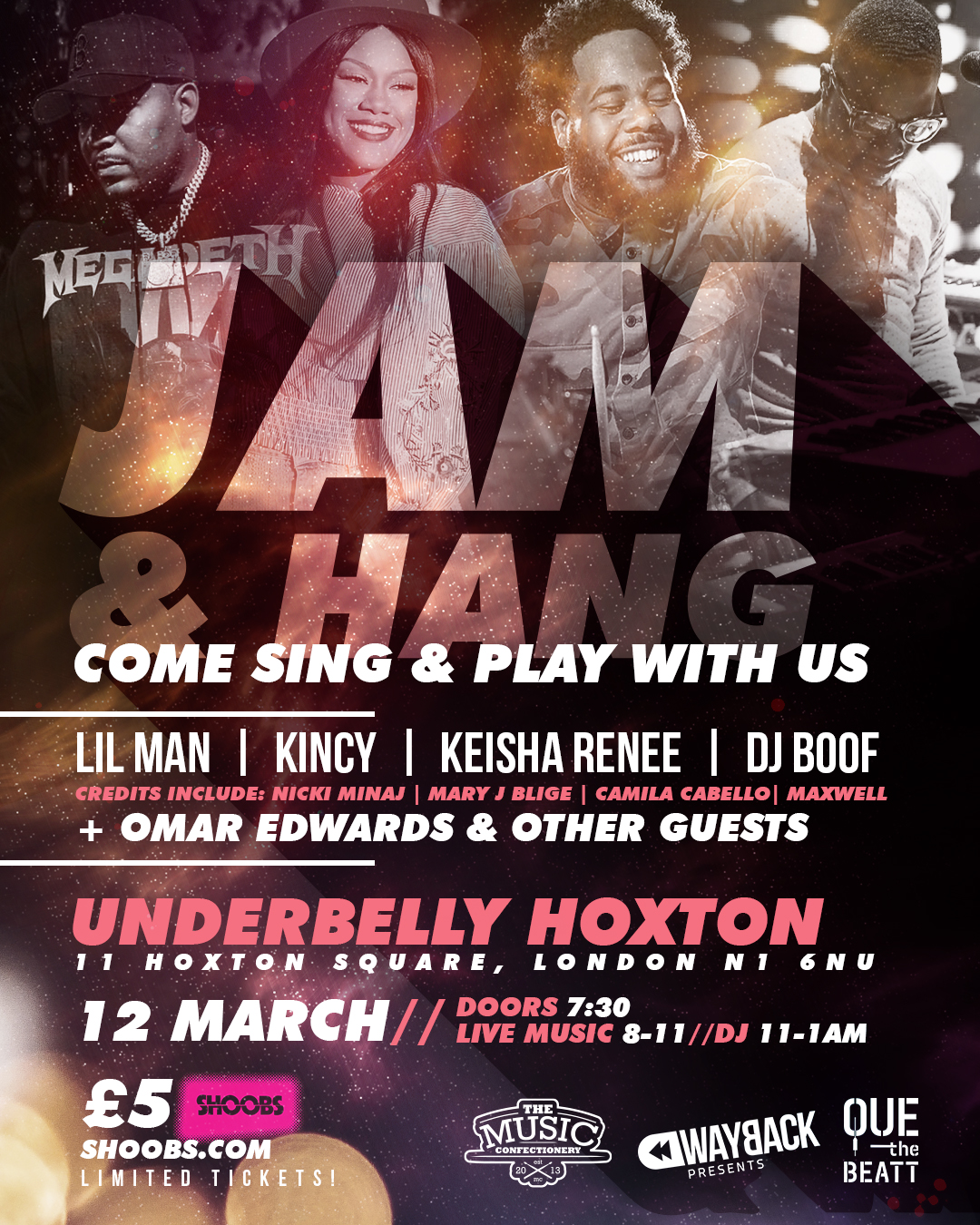 Jam and Hang. Lil Man, Keisha Renee & friends