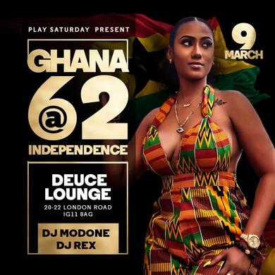 GHANA 62 INDEPENDENCE PARTY  SATURDAY MARCH 9