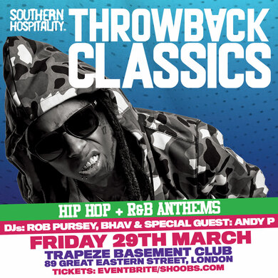 Throwback Classics - Hip Hop + R&B Anthems