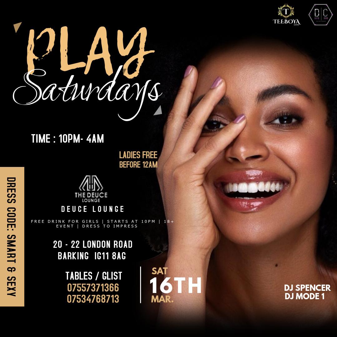 Lets Party in london { Play Saturdays }